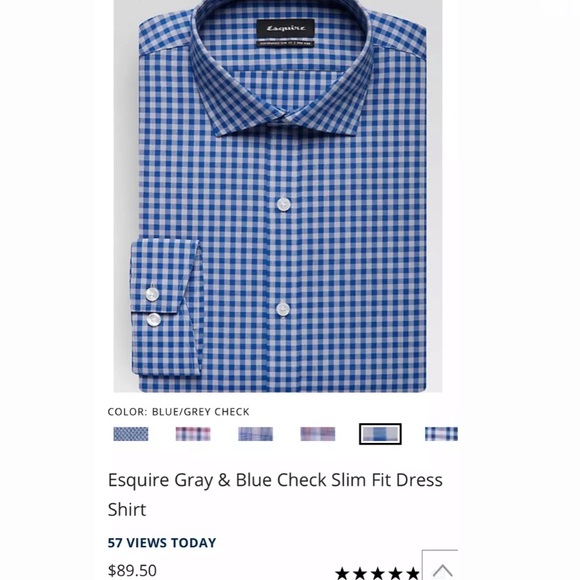 Esquire Shirts 33 Esquire Slim Fit Dress Shirt 7 3445 Poshmark